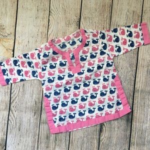 Pottery barn kids girls swim coverup sz3-6mo